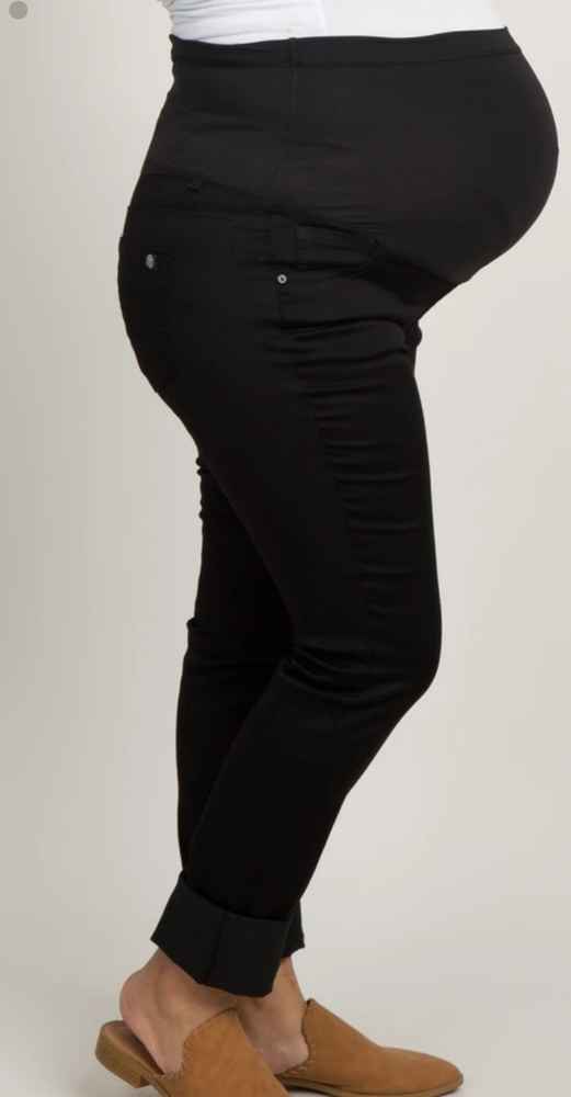 Pinkblush Black Basic Maternity Plus Pant - image 3